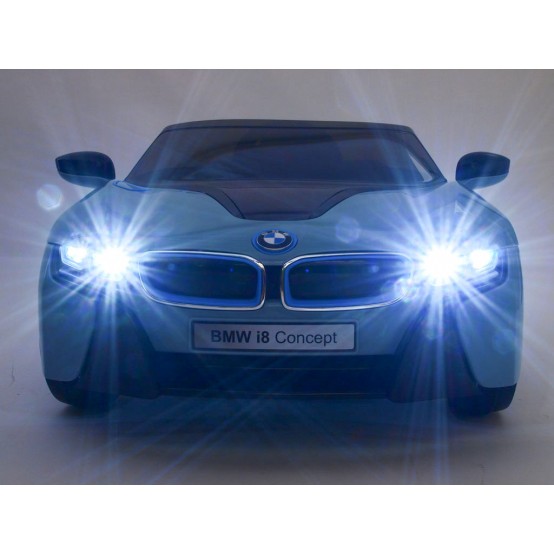 BMW i8 s dálkovým ovládáním a xenonovými světly, 12V, MODRÉ, rozbaleno